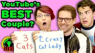 Testing Youtuber Relationships  The Newlywed Game Ft Ian from Smosh amp Pam from ToasterGhost [upl. by Norahs]