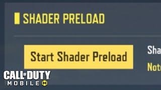 WHAT IS THIS Shader Preload  CODM TIPS amp TRICKS [upl. by Tiossem]