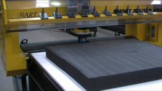 ART XR4800 CNC Router Cutting 105mm Closed Cell Foam [upl. by Heywood]