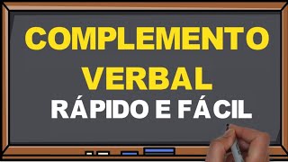 Complemento Verbal  Objeto Direto e Objeto Indireto  Fácil I Português online [upl. by Gussman695]