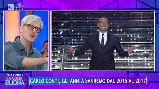 Carlo Conti torna a Sanremo quotMusica sempre al centroquot  La Volta Buona 22052024 [upl. by Garvin]