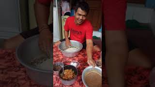 BALINESE FOOD Lawar jukut kacang panjang ala KETEWEL [upl. by Irrot]