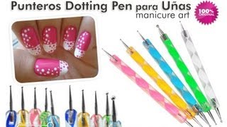 Set con 10 Punteros Dotting Pen para Decoración de Uñas nuevas tendencias de manicure [upl. by Ozkum472]