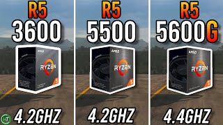 Ryzen 5 3600 vs Ryzen 5 5500 vs Ryzen 5 5600G [upl. by Walters]