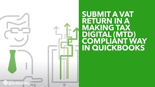 Submit a VAT return in a Making Tax Digital MTD Compliant way in QuickBooks [upl. by Stochmal227]