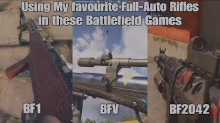 Using My favourite Fullauto Rifles in Battlefield 1 V and 2042 [upl. by Aynor822]