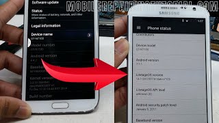 How To Update Samsung Galaxy Note 2 GTN7100 Android 71 Now Support Google Meet in N7100 [upl. by Aicilla]