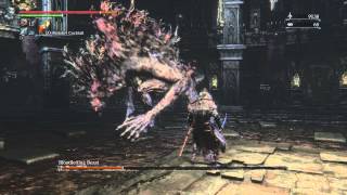 Bloodborne Bloodletting Beast Boss Fight 1080p [upl. by Nestor]