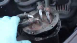 VW Passat B6 20052010 TDI Diesel Fuel filter Change Service [upl. by Marzi]