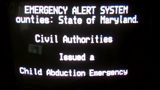 EAS Child Abduction Emergency for Maryland 2122010 [upl. by Xad369]