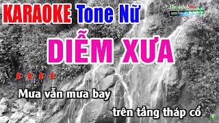 Diễm Xưa Karaoke Tone Nữ  Beat Chuẩn Phối Mới  Nhạc Sống Thanh Ngân [upl. by Aber]