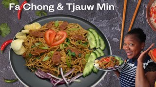 Mijn Fa Chong recept met Tjauw Min  Chow Mein  In de keuken van Sirmean [upl. by Drwde]