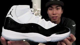 Jordan 11 Concord 2018  Unboxing First Impressions On Feet [upl. by Riamo]