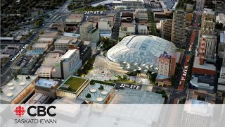 Saskatoon announces tentative 170M deal for new downtown arena district [upl. by Aihn]