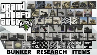 GTA 5 Online  All 51 Research Items [upl. by Lodnar253]