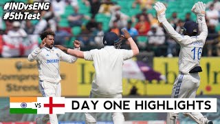 India vs England 5th Test DAY 1 Full Match Highlights  IND vs ENG 5th Test DAY 1 Full Highlights [upl. by Gower]