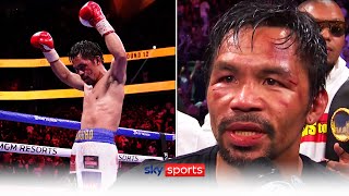 Manny Pacquiao receives standing ovation despite defeat to Yordenis Ugás  Postfight interview [upl. by Florian]