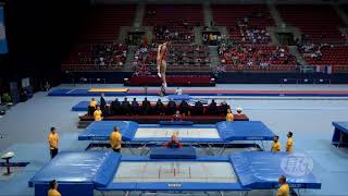 2017 Trampoline Worlds Sofia – ZHONGZHU CHN dominate Synchro qualifications [upl. by Moritz]