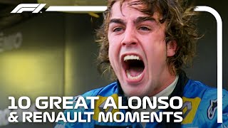 Fernando Alonsos Greatest Renault Moments [upl. by Nylrehc]