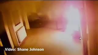 Hoverboard battery explosion and fire [upl. by Any]