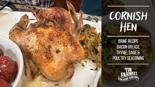 Cornish Hens With Brine Recipe [upl. by Lehcim]