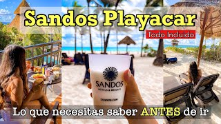 SANDOS PLAYACAR 2024  Hotel Todo Incluido en Playa Del Carmen Guia Completa y Reseña [upl. by Campman]