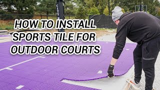 How To Install A VersaCourt Sport Tile System  DIY Court Canada [upl. by Charita373]