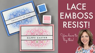 Lace Emboss Resist [upl. by Titus]