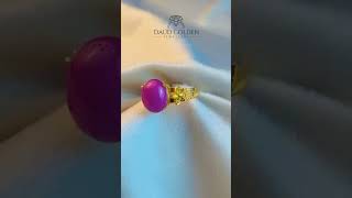 💕Pinkish stone Ring worldwide nature gold beautiful love [upl. by Meridel]