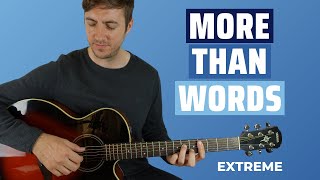 More Than Words Guitar Lesson Melody Tab Tutorial Guitar Lessons for Beginners [upl. by Gareri]