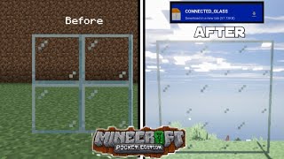 11973 Connected Glass Pack Texture Pack for Minecraft Pocket Edition [upl. by Loring]