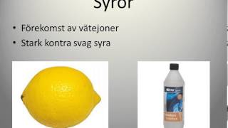 Vad är en syra vad är en bas [upl. by Donella]