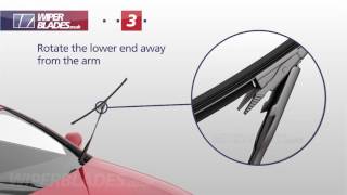 How to Fit WBTR1 Aerowiper Pinch Tab Flat Wiper Blades to Your Car [upl. by Mairb492]