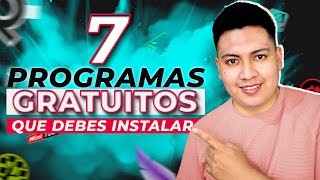 7 PROGRAMAS que todo Diseñador Gráfico debe INSTALAR en su PC todos son gratis 😱 [upl. by Berton616]