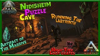 🧩 Puzzle Cave Labyrinth amp Artifact of the Massive 💎 Fjordur ❄ ARK Made Easy [upl. by Isidro406]