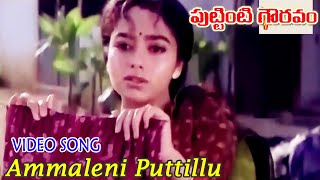 AMMALENI PUTTILLU AAKULULENI  VIDEO SONG  PUTTINTI GOWRAVAM  KRISHNA  SOUNDARYA  V9 VIDEOS [upl. by Acebber]