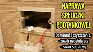 NAPRAWA CIEKNĄCEJ SPŁUCZKI PODTYNKOWEJ WC 🚽 Jak Samemu Naprawić 🆘️ Spłuczka Podtynkowa usterka wc [upl. by Sylera]