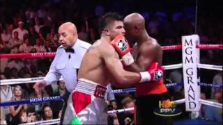 Floyd Mayweather vs Victor Ortiz KO [upl. by Atinob]