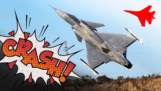 JAS39 GRIPEN RC JET CRASH  Landing Gear Collapse ✈️ Doodoo Flying [upl. by Wachter]