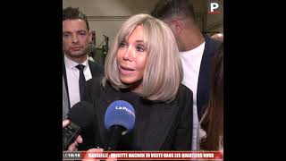 Brigitte Macron en visite dans les quartiers nord [upl. by Laefar231]