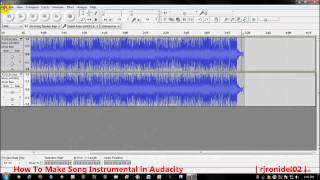 How To Make a Song Instrumental in Audacity [upl. by Abel]