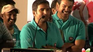 Santhanam shares his working experience with power star  Kanna Laddu Thinna Aasaiya  Audio Launch [upl. by Yerac]