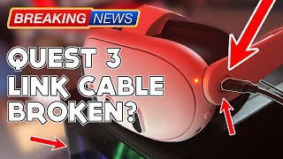 💥 BREAKING NEWS META QUEST 3 OCULUS LINK CABLE DEFECTIVE [upl. by Aneles]