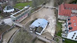 Hochwasser an der Innersten in Hildesheim am 26122023 [upl. by Swithbert]