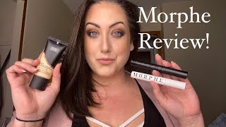 MORPHE REVIEW Foundation Mascara amp Primer Eyeshadow  mini tutorial [upl. by Boyt]