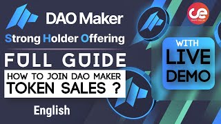 DAO Maker Full Guide on Joining Token Sales With Live Demo  English [upl. by Felipe]