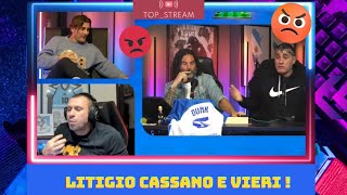 LITIGIO CASSANO VS VIERI 💣🔥💥BOBO TV 📺 SE NE DICONO DI SANTA RAGIONE ASCOLTATE🔊 [upl. by Sucramal]