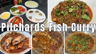 Pilchards Fish Curry Recipe  Glenryck Tinned Fish Recipe  Quick Easy Canned Fish Recipe [upl. by Pauwles]