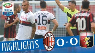 Milan  Genoa 00  Highlights  Giornata 9  Serie A TIM 201718 [upl. by Scornik]