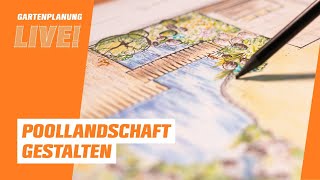 OBI Gartenplanung LIVE  Poollandschaft im Garten gestalten [upl. by Evaleen331]